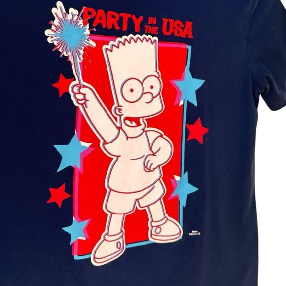 The Simpsons Kids Matching Americana Gender-Neutral Graphic Tee. Large. 10-12. - Picture 3 of 9